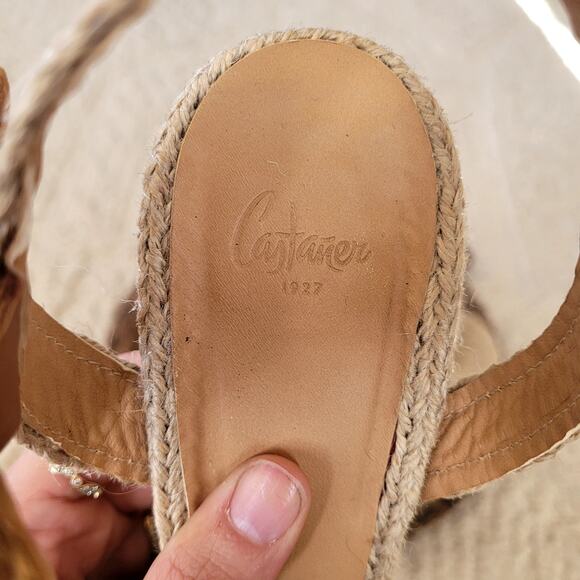 Castaner Amaia Platform Heels Espadrilles Woven Raffia Sz 9 - Picture 3 of 5